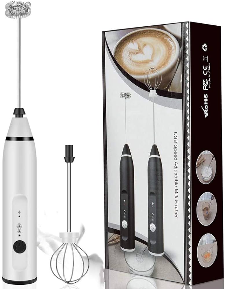 2 in 1 Electric Rechargeable Coffee Beater & Milk Frother and Foamer